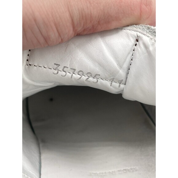 To Boot New York Men's White Leather Lace Up Sneakers Size 11 Adam Derrick Italy - Picture 4 of 6